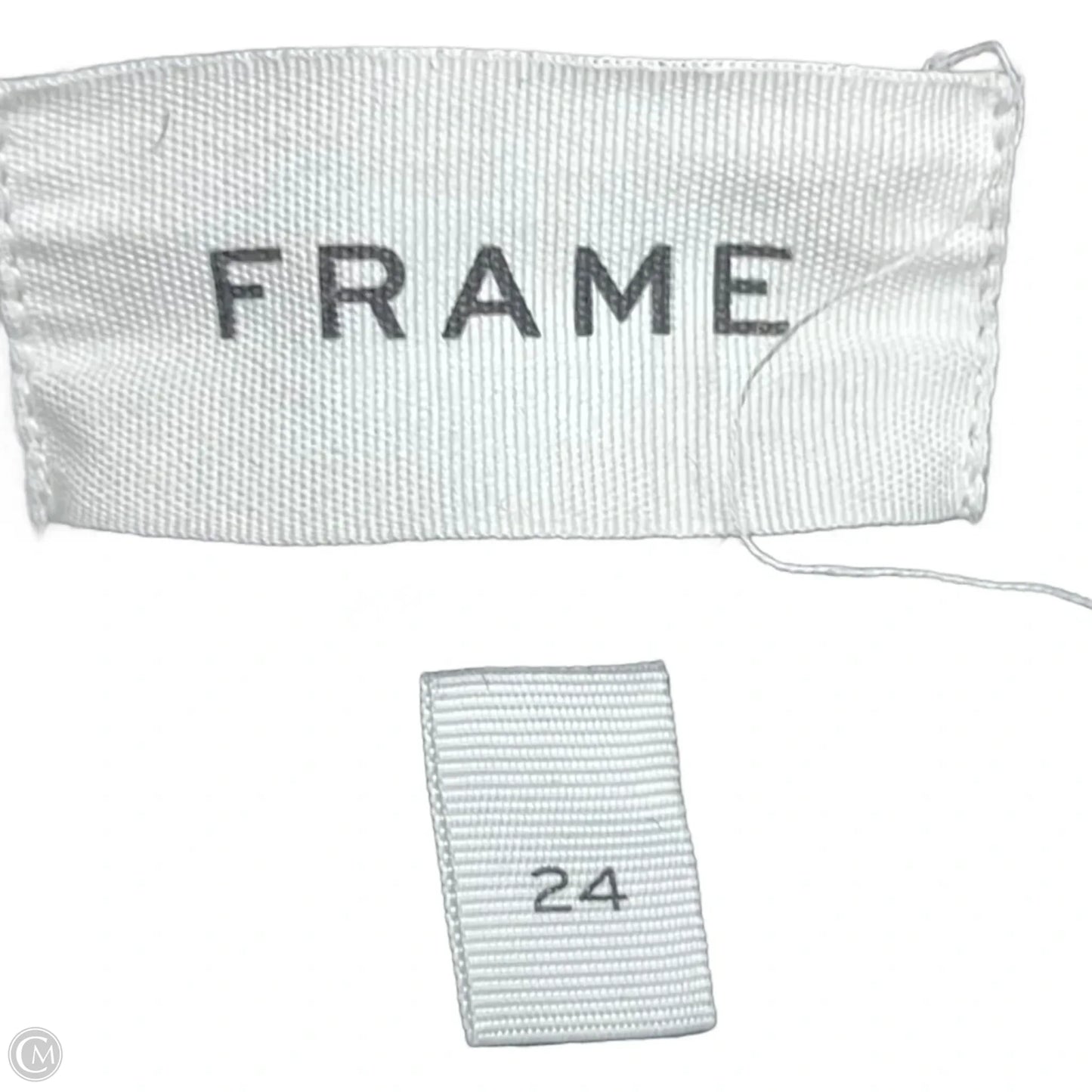 Jeans Skinny By Frame In Black Denim, Size: 0