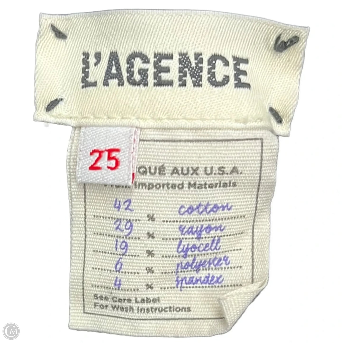 Jeans Skinny By L Agence In Black, Size: 0