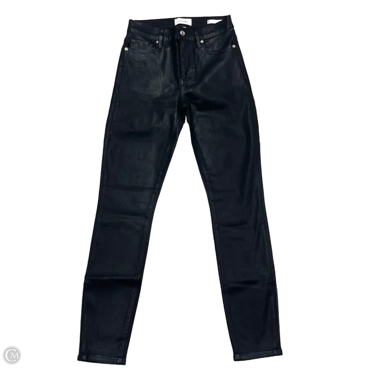 Jeans Skinny By Frame In Black, Size: 0