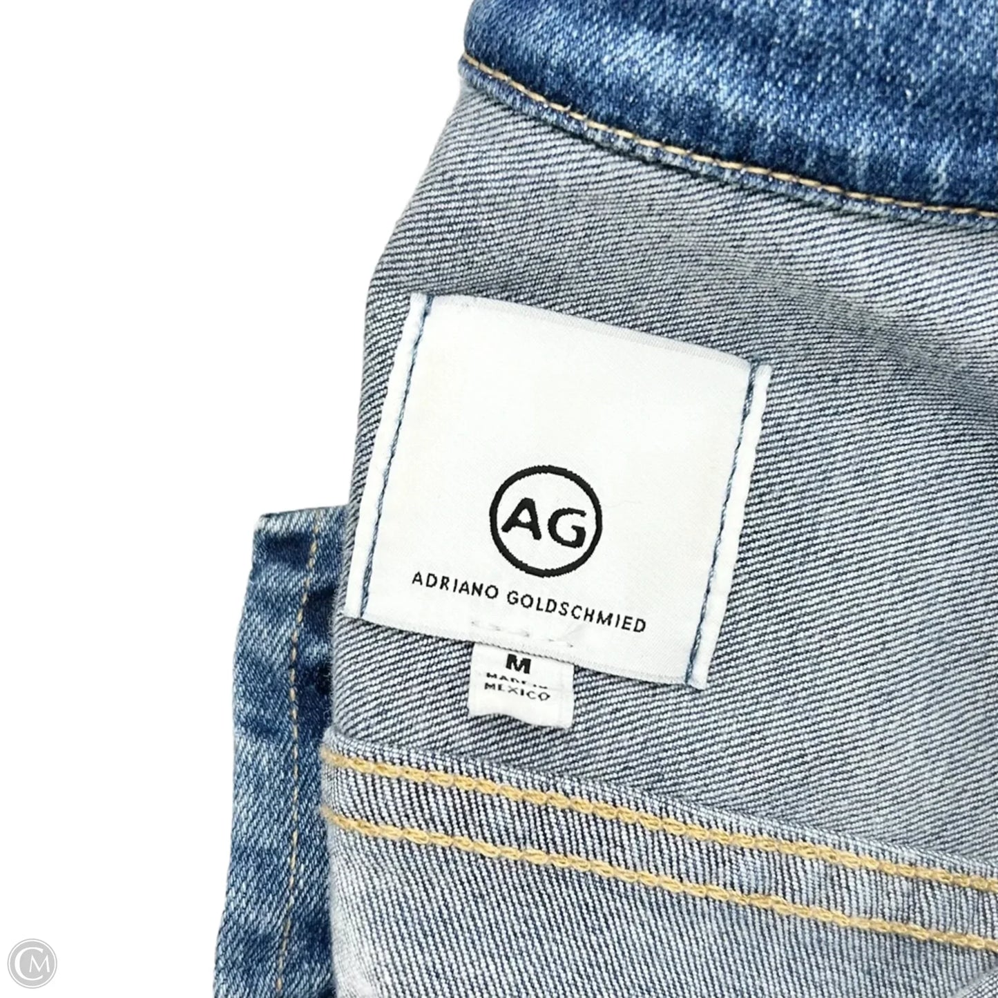 Jacket Denim By Ag Jeans In Blue Denim, Size: M