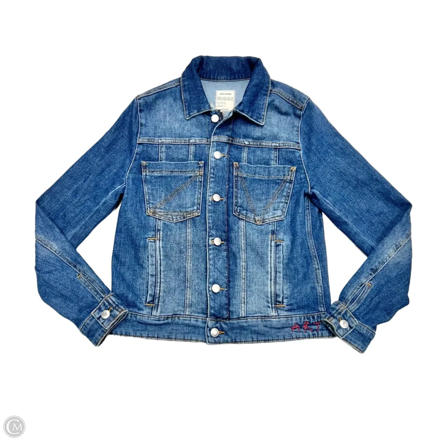 Jacket Denim By Zadig And Voltaire In Blue Denim, Size: M