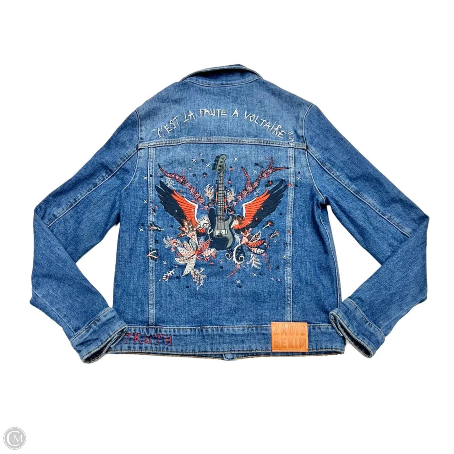 Jacket Denim By Zadig And Voltaire In Blue Denim, Size: M