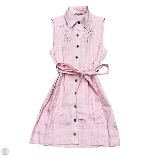 Dress Casual Short By Karina Grimaldi In Pink, Size: S