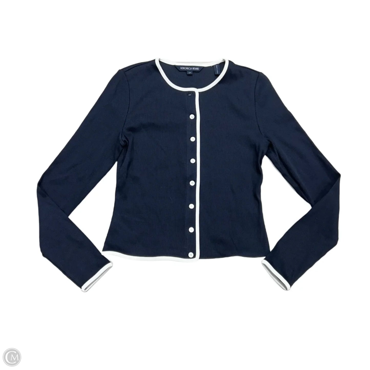 Top Long Sleeve By Veronica Beard In Navy, Size: S