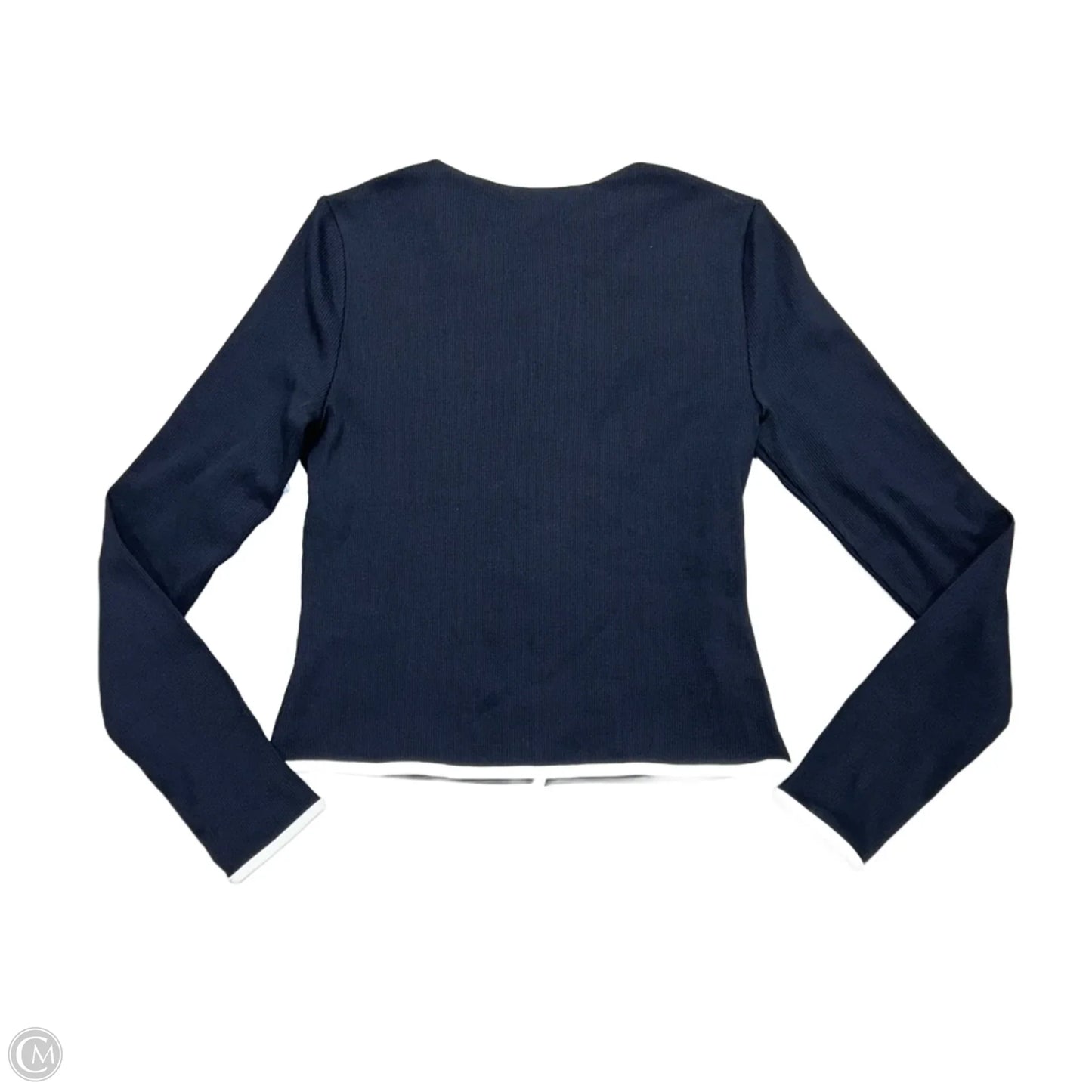 Top Long Sleeve By Veronica Beard In Navy, Size: S