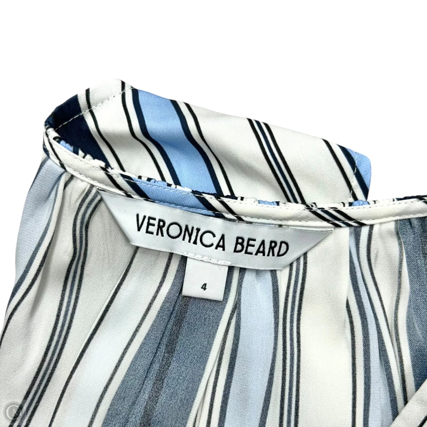 Top Sleeveless By Veronica Beard In Blue & White, Size: S