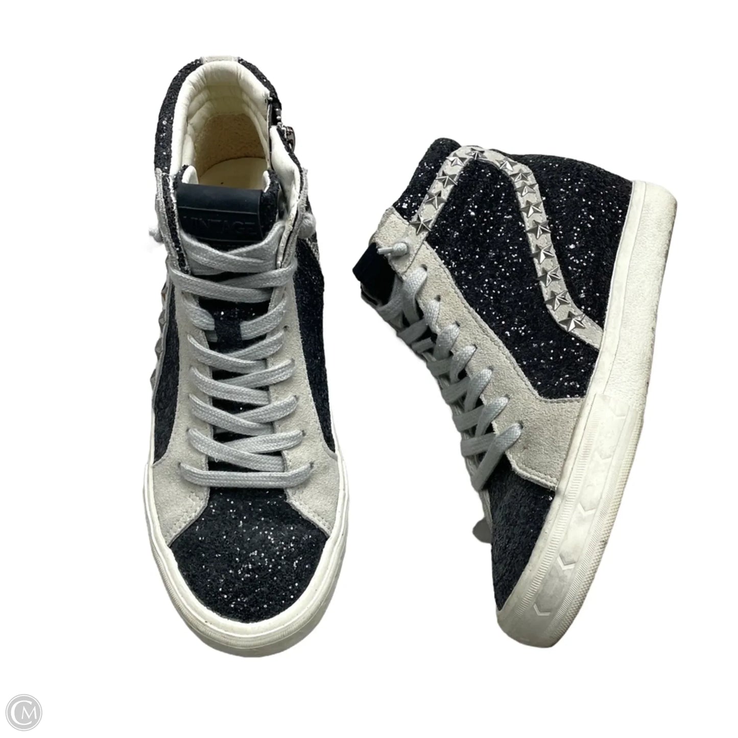 Shoes Sneakers By Vintage Havana In Black & Grey, Size: 8