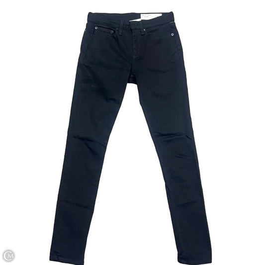 Jeans Skinny By Rag And Bone In Black, Size: 0
