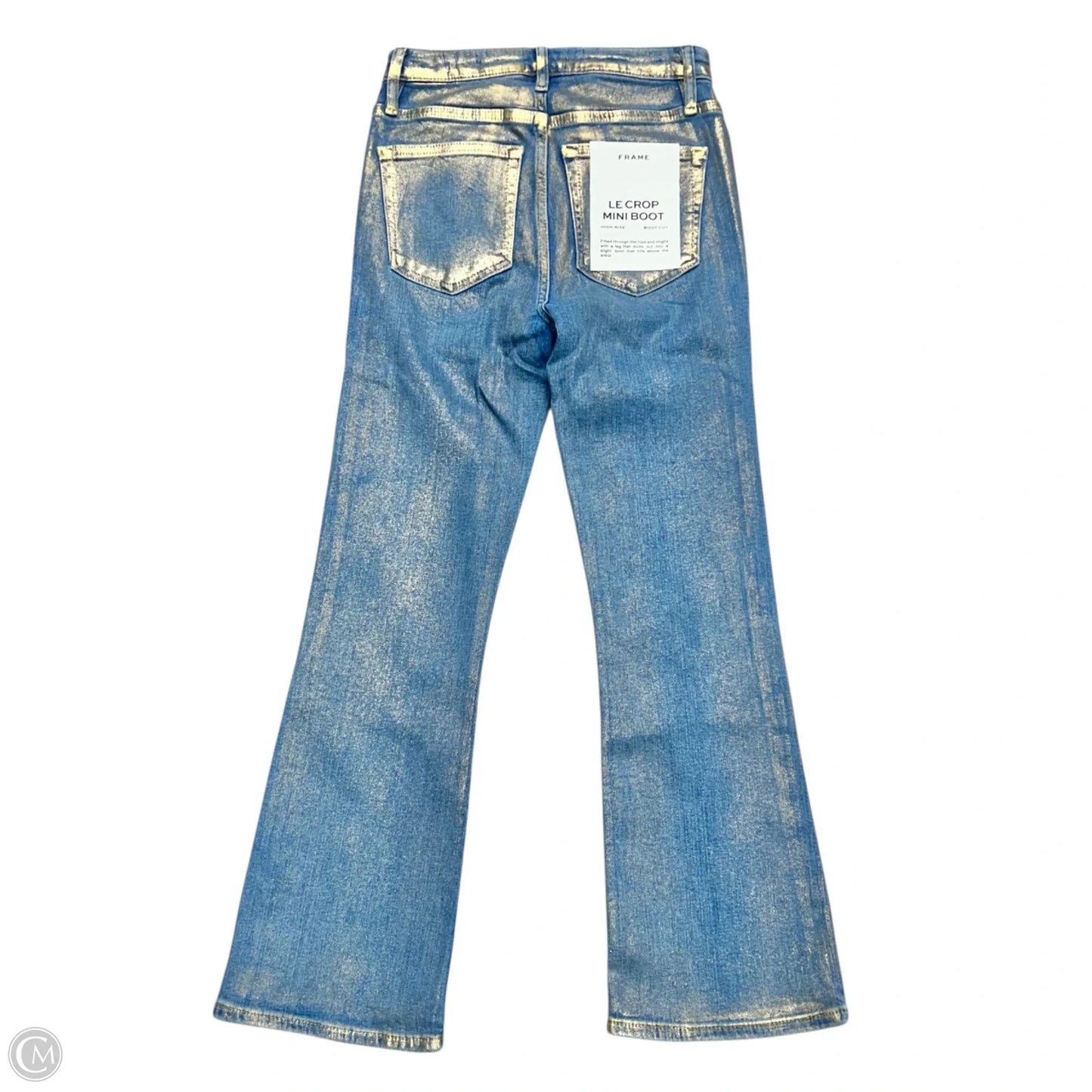 Jeans Boot Cut By Frame In Blue Denim, Size: 0