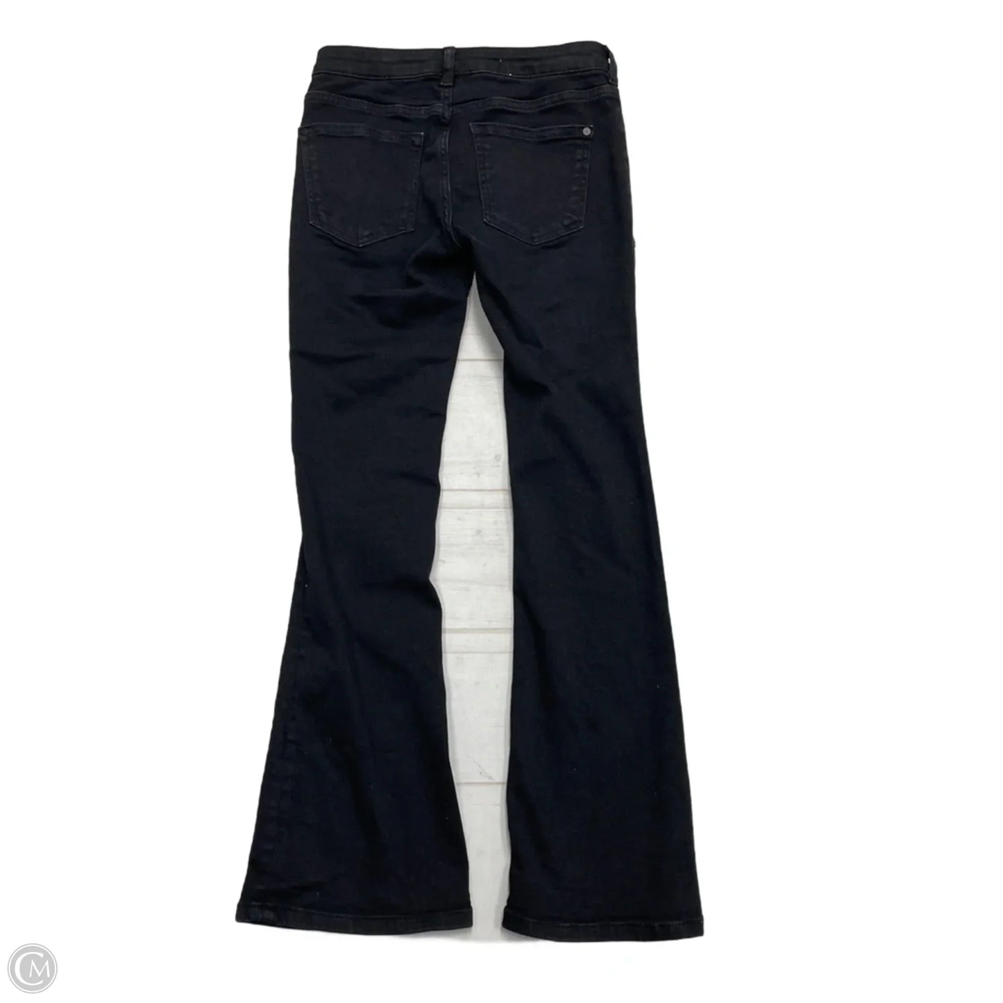 Jeans Flared By Pilcro In Black Denim, Size: 0p