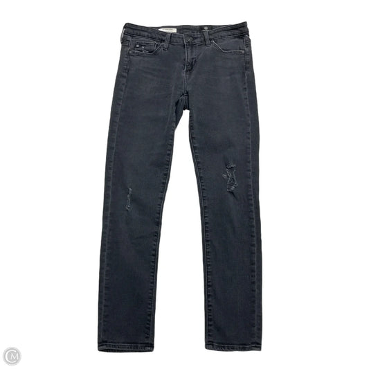 Jeans Skinny By Ag Jeans In Grey Denim, Size: 0