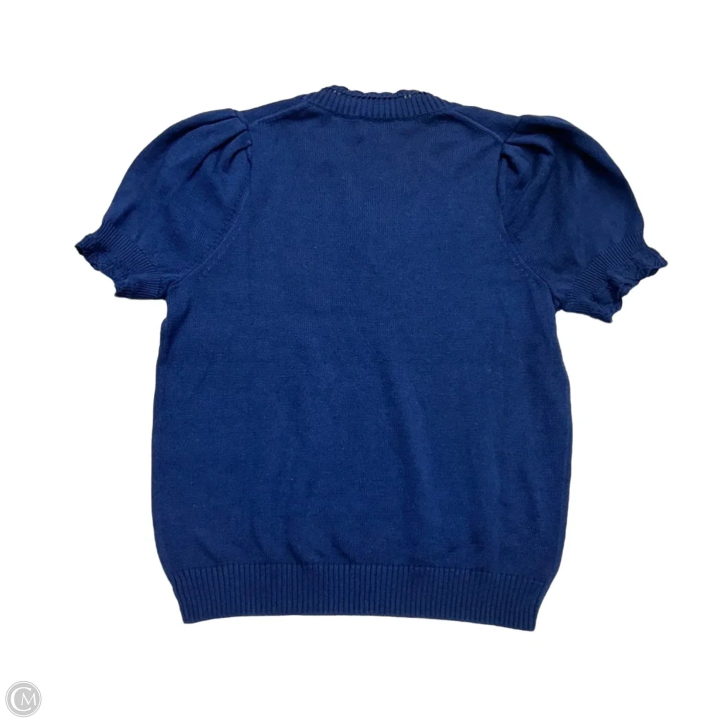 Top Short Sleeve By Cartolina In Navy, Size: S