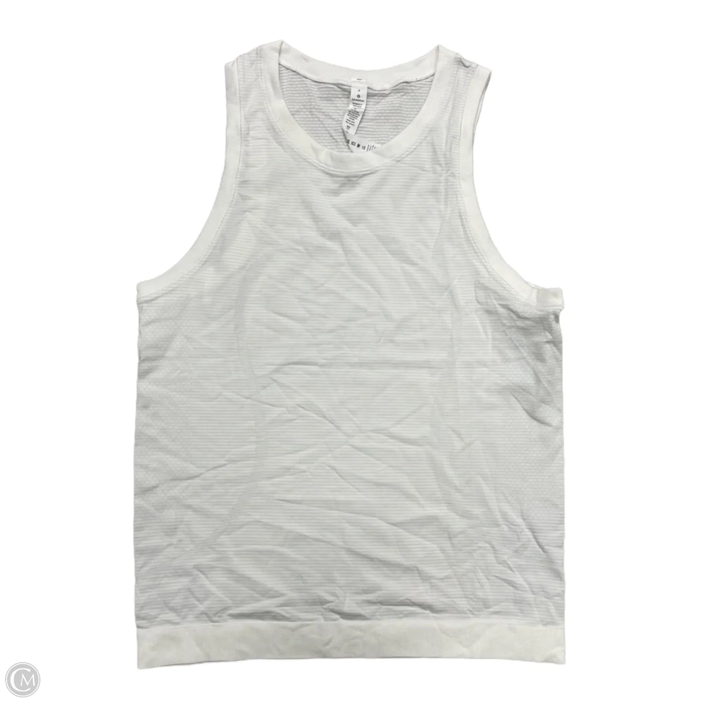 Athletic Tank Top By Lululemon In White, Size: S