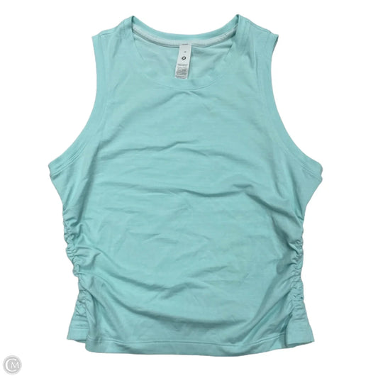 Athletic Tank Top By Lululemon In Aqua, Size: M