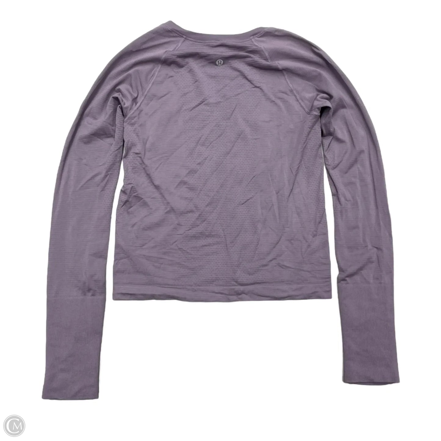 Athletic Top Long Sleeve Crewneck By Lululemon In Purple, Size: S