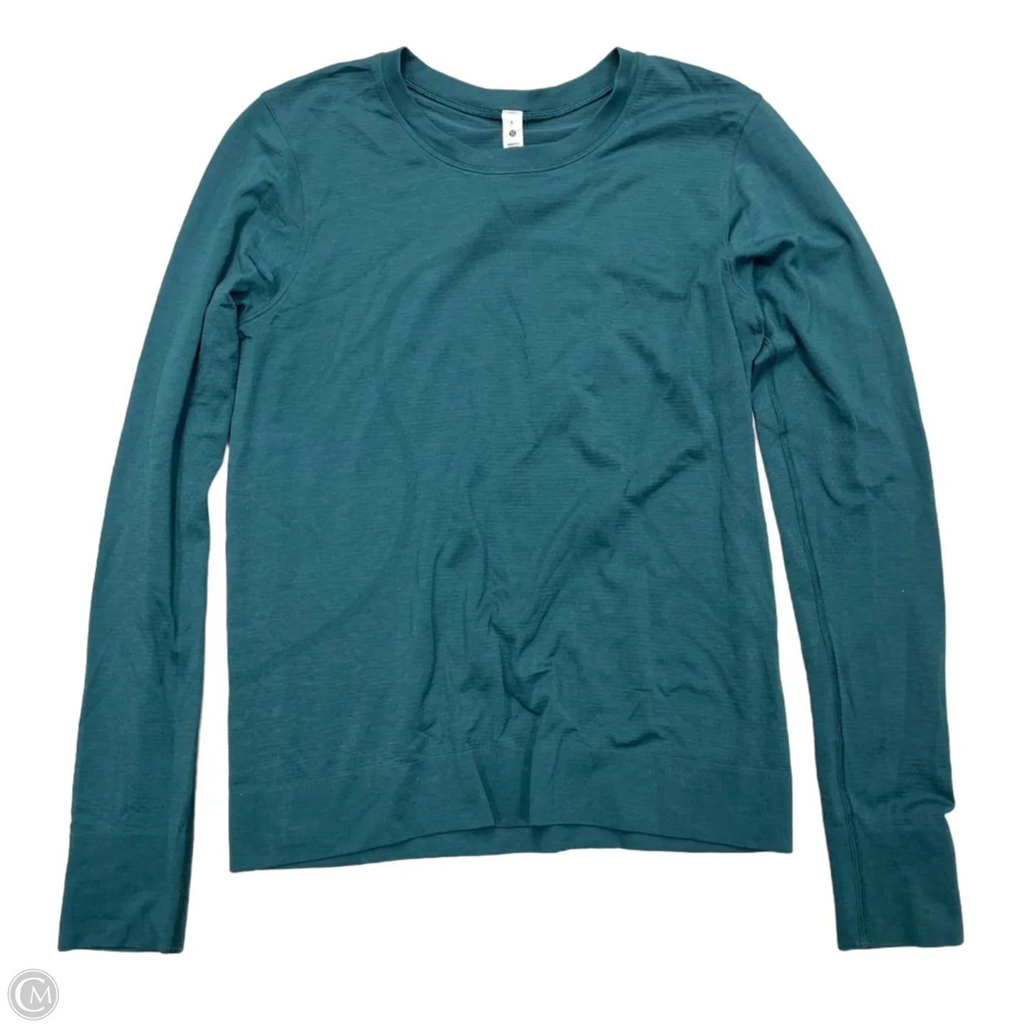 Athletic Top Long Sleeve Crewneck By Lululemon In Green, Size: S