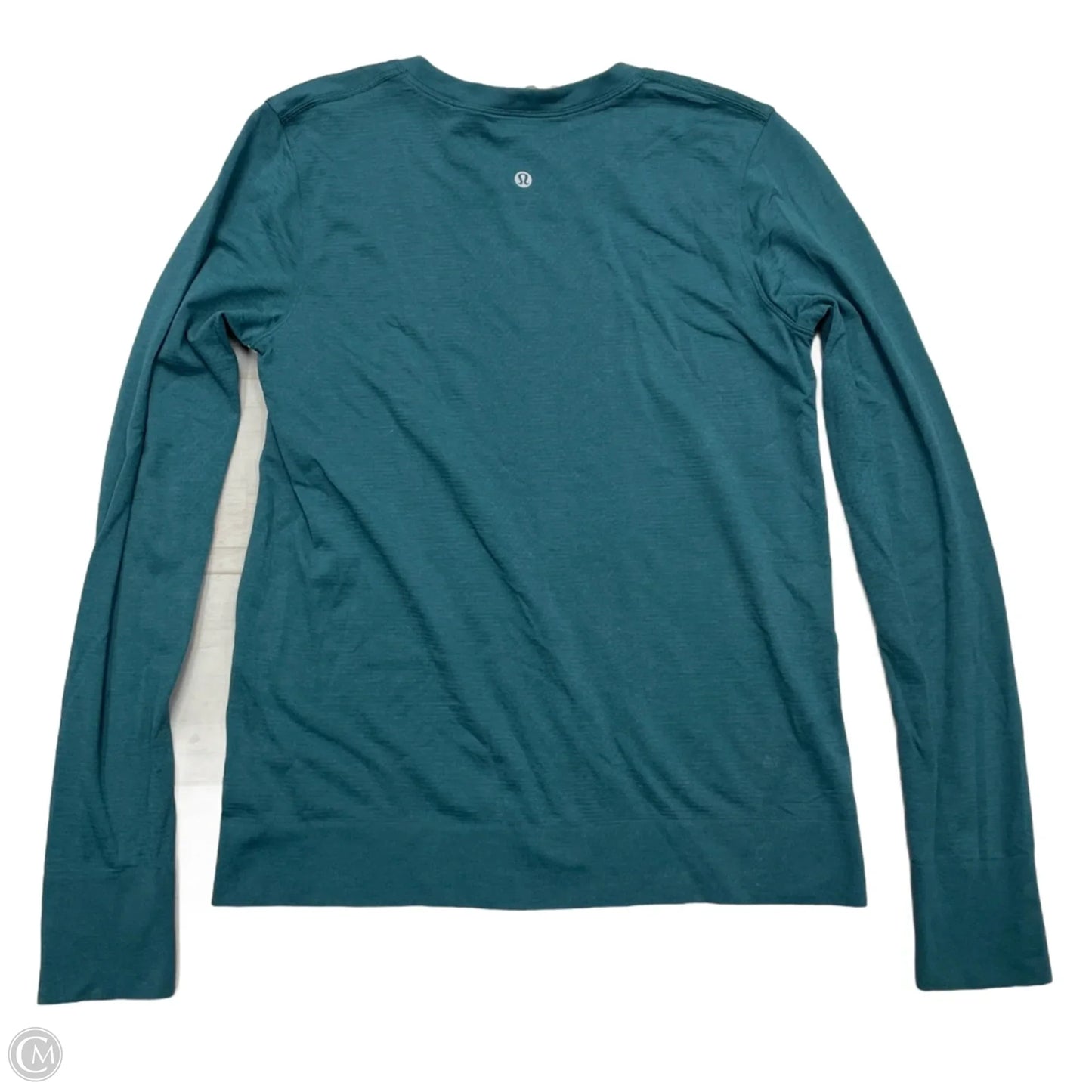 Athletic Top Long Sleeve Crewneck By Lululemon In Green, Size: S