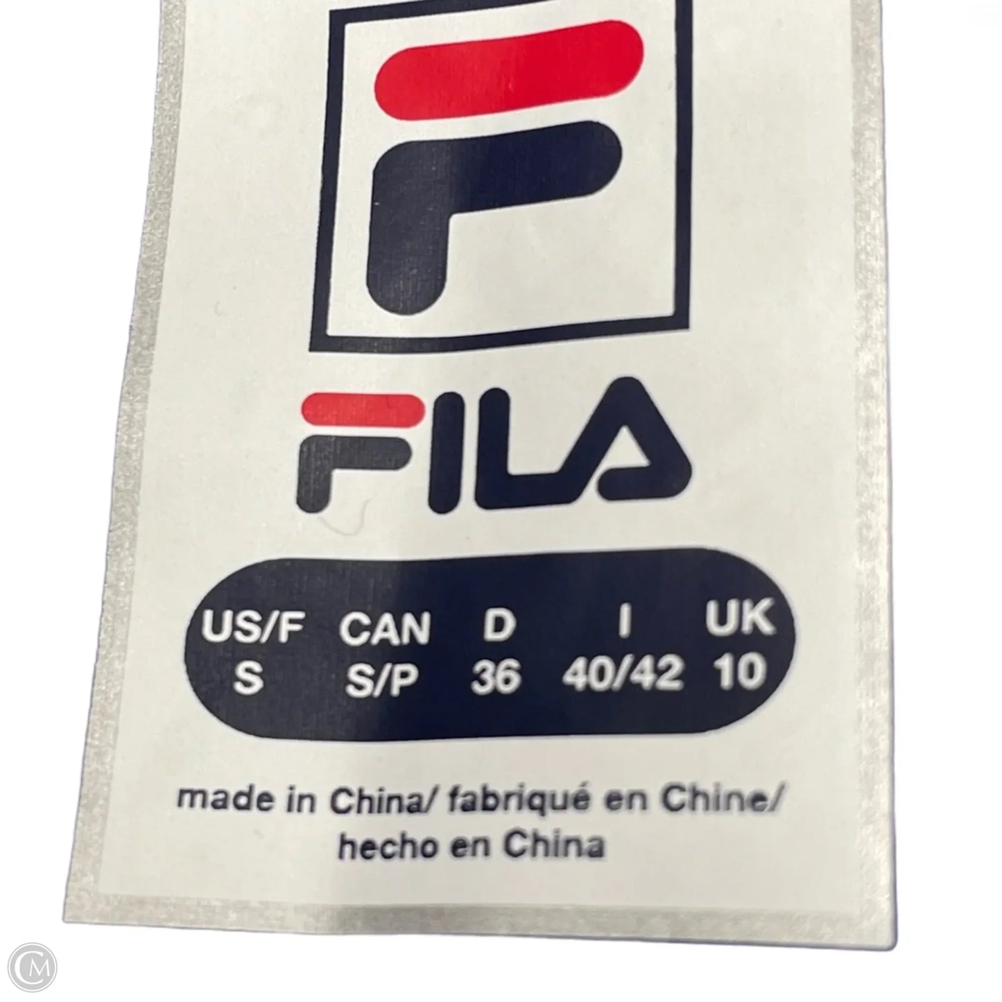 Athletic Tank Top By Fila In Blue & Green, Size: S