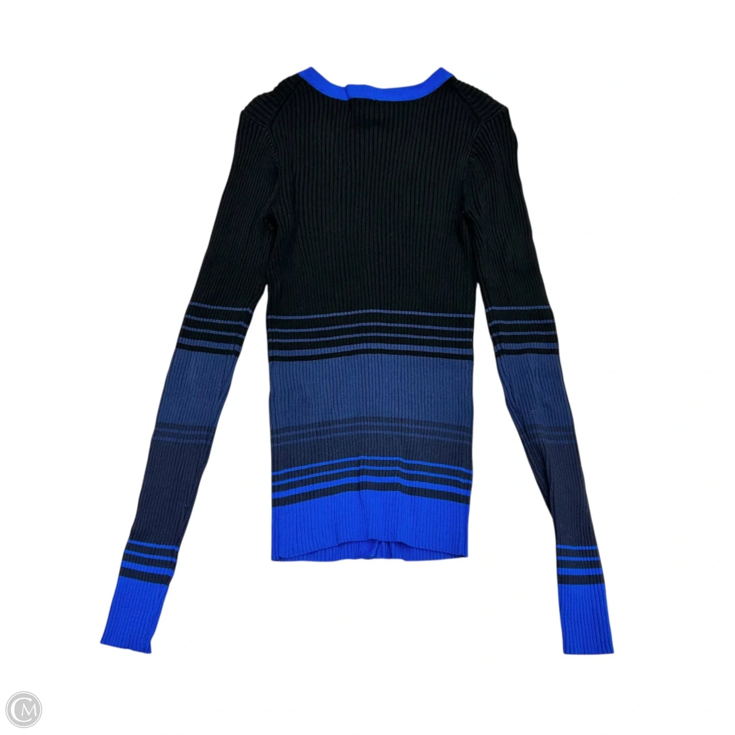 Sweater Cardigan By Staud In Black & Blue, Size: M