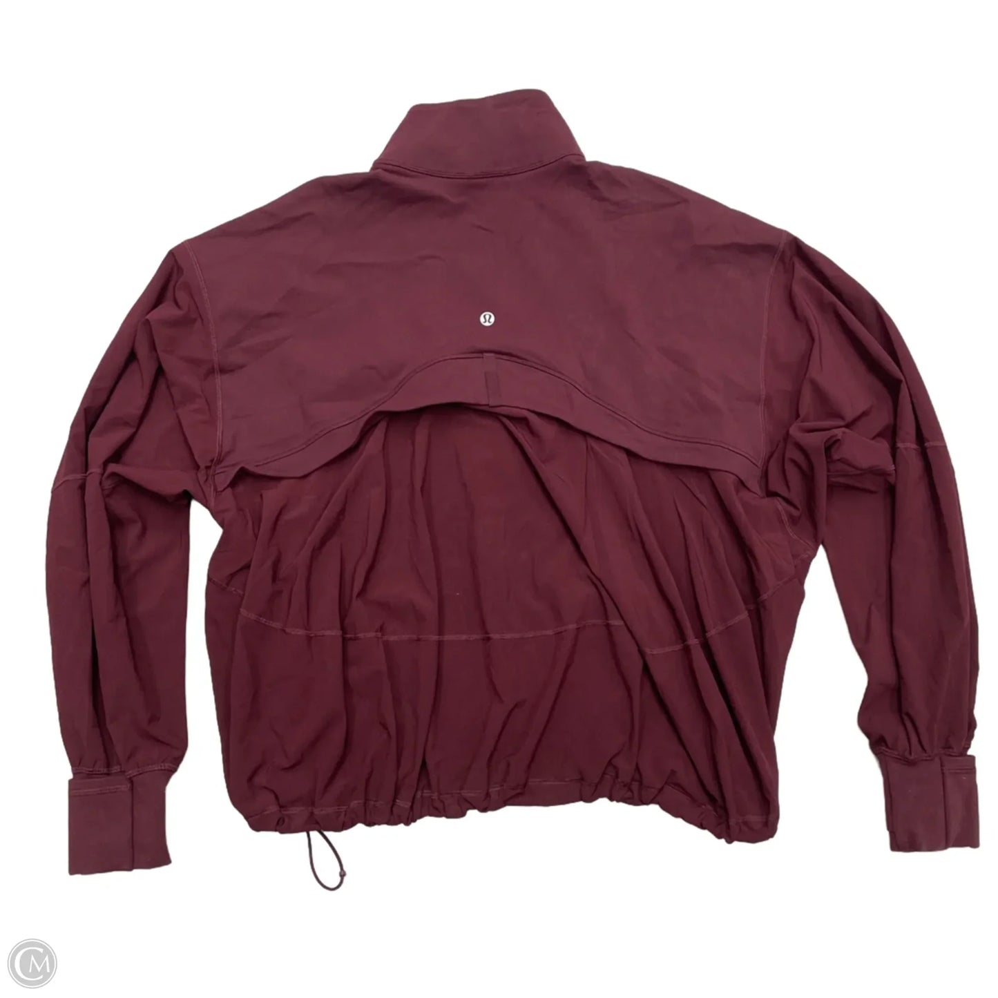 Athletic Jacket By Lululemon In Maroon, Size: S