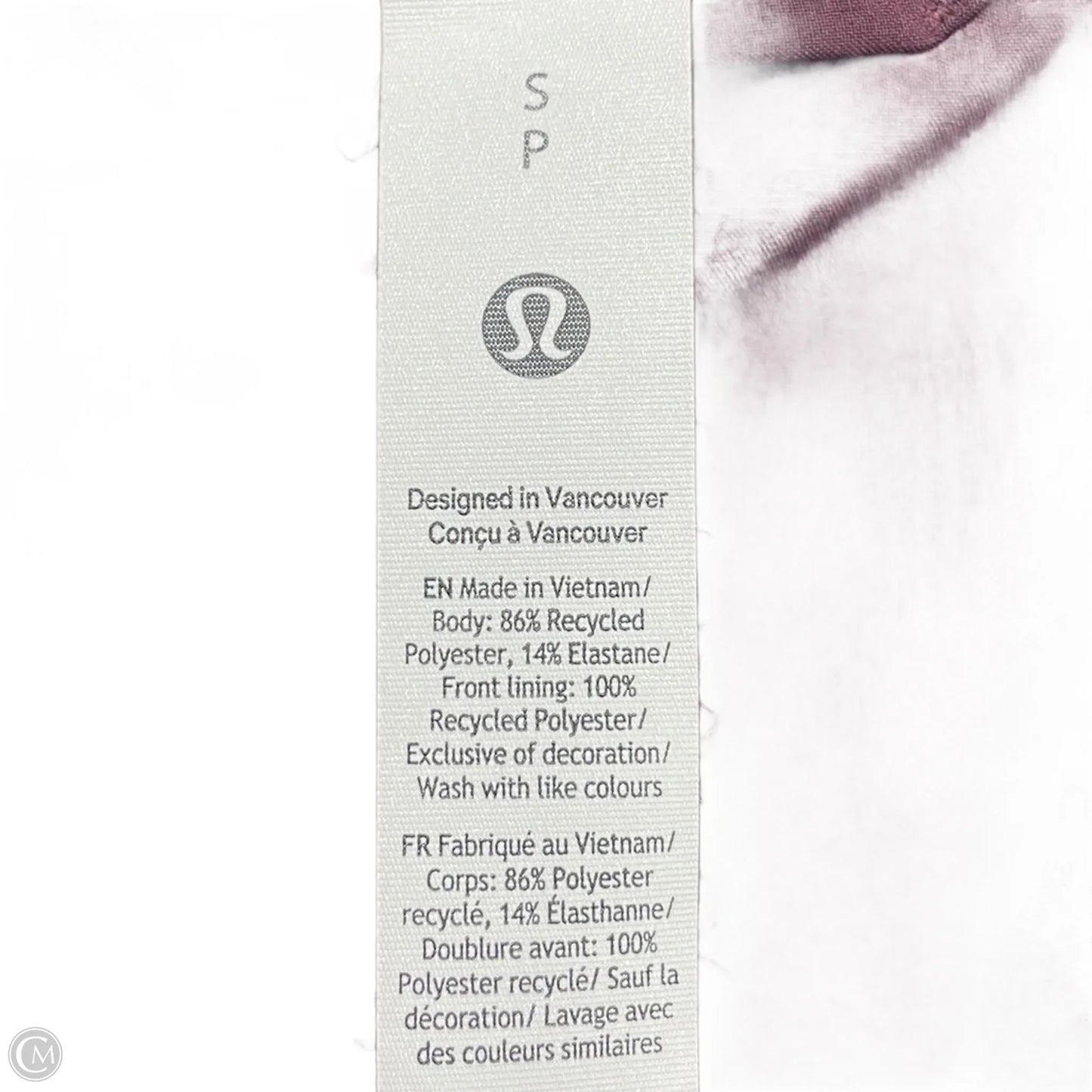 Athletic Jacket By Lululemon In Maroon, Size: S