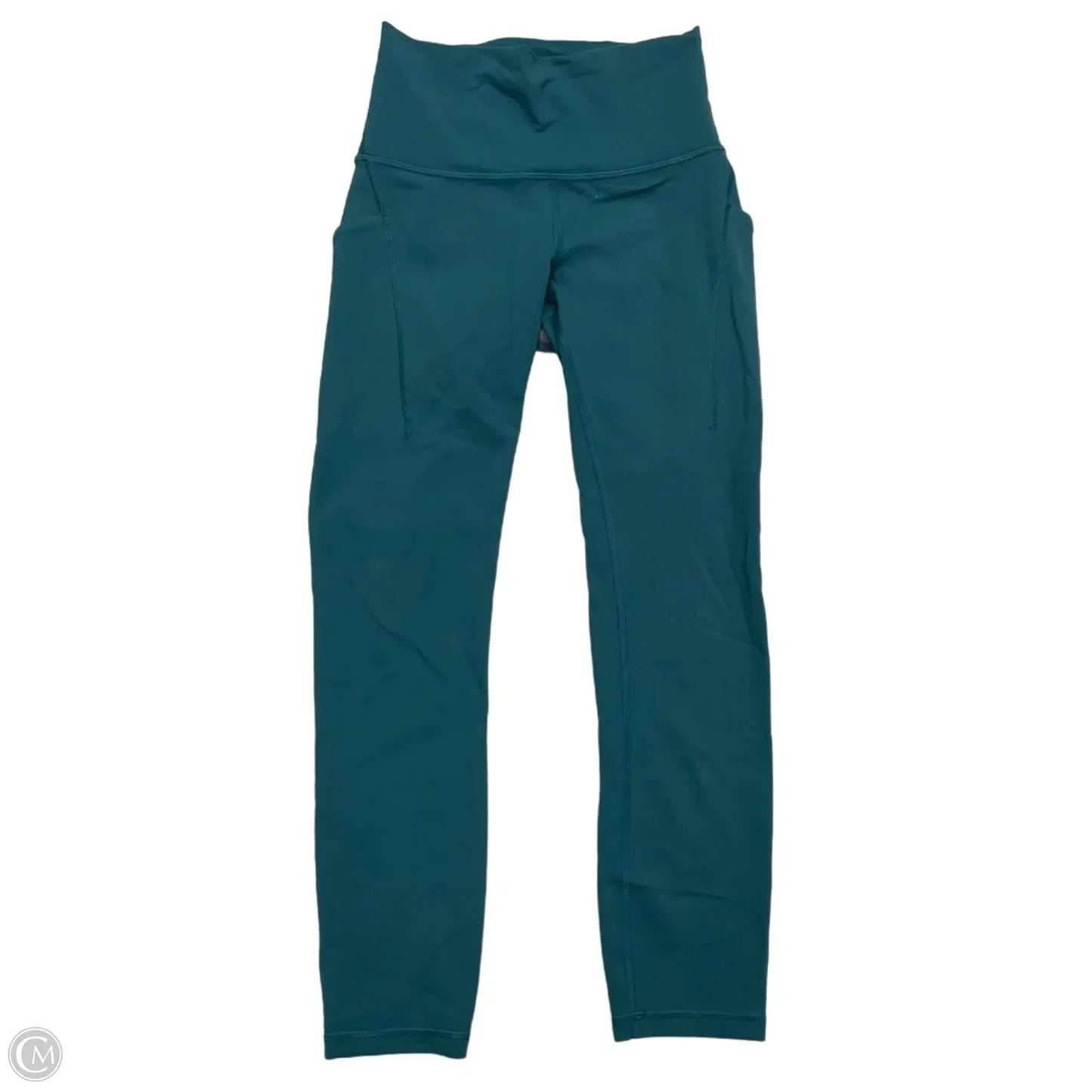 Athletic Leggings By Lululemon In Teal, Size: S