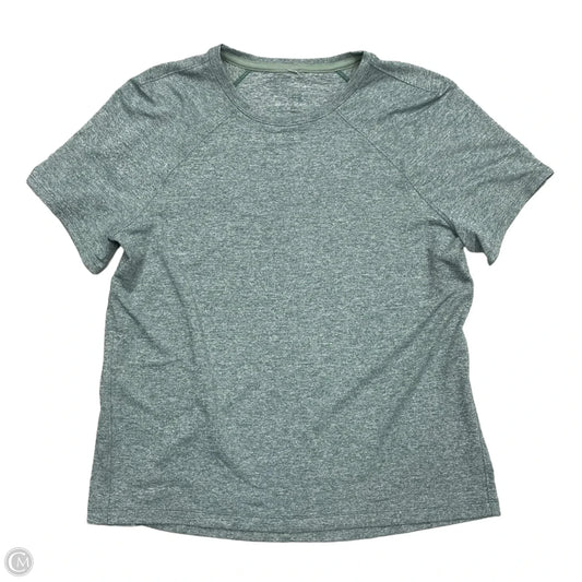 Athletic Top Short Sleeve By Lululemon In Green, Size: S