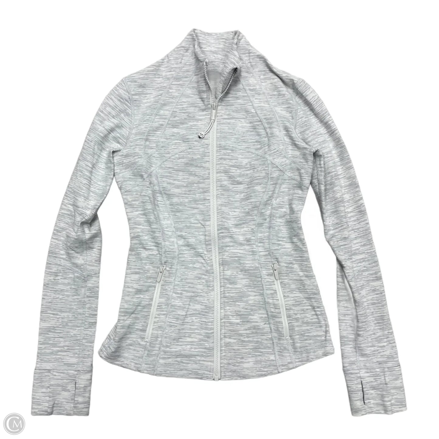 Athletic Jacket By Lululemon In Grey, Size: S