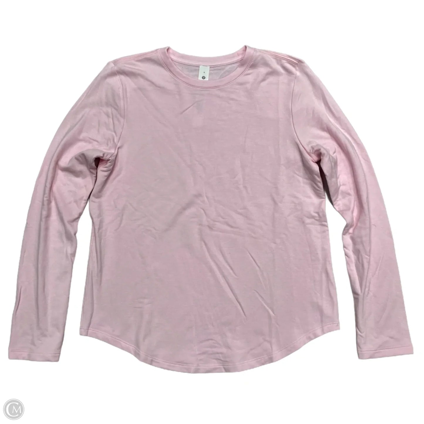 Athletic Top Long Sleeve Crewneck By Lululemon In Pink, Size: S
