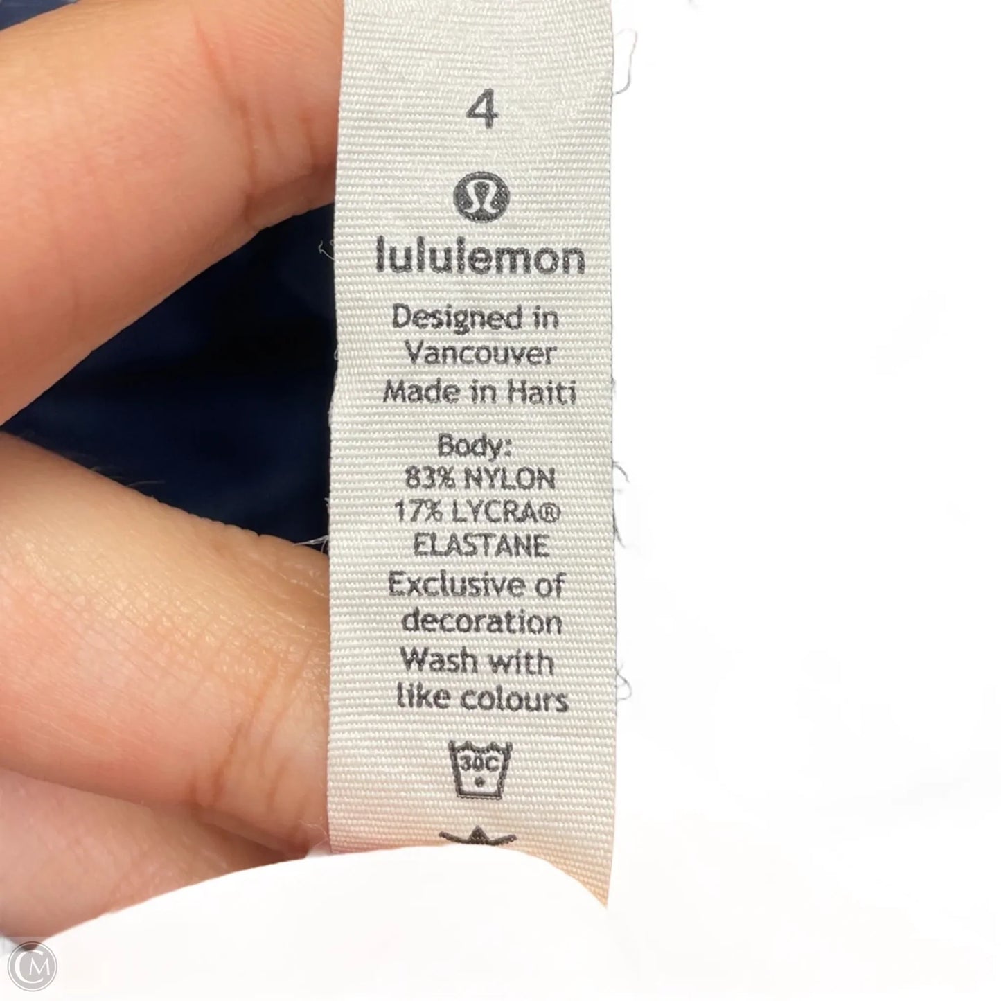 Athletic Leggings By Lululemon In Navy, Size: S