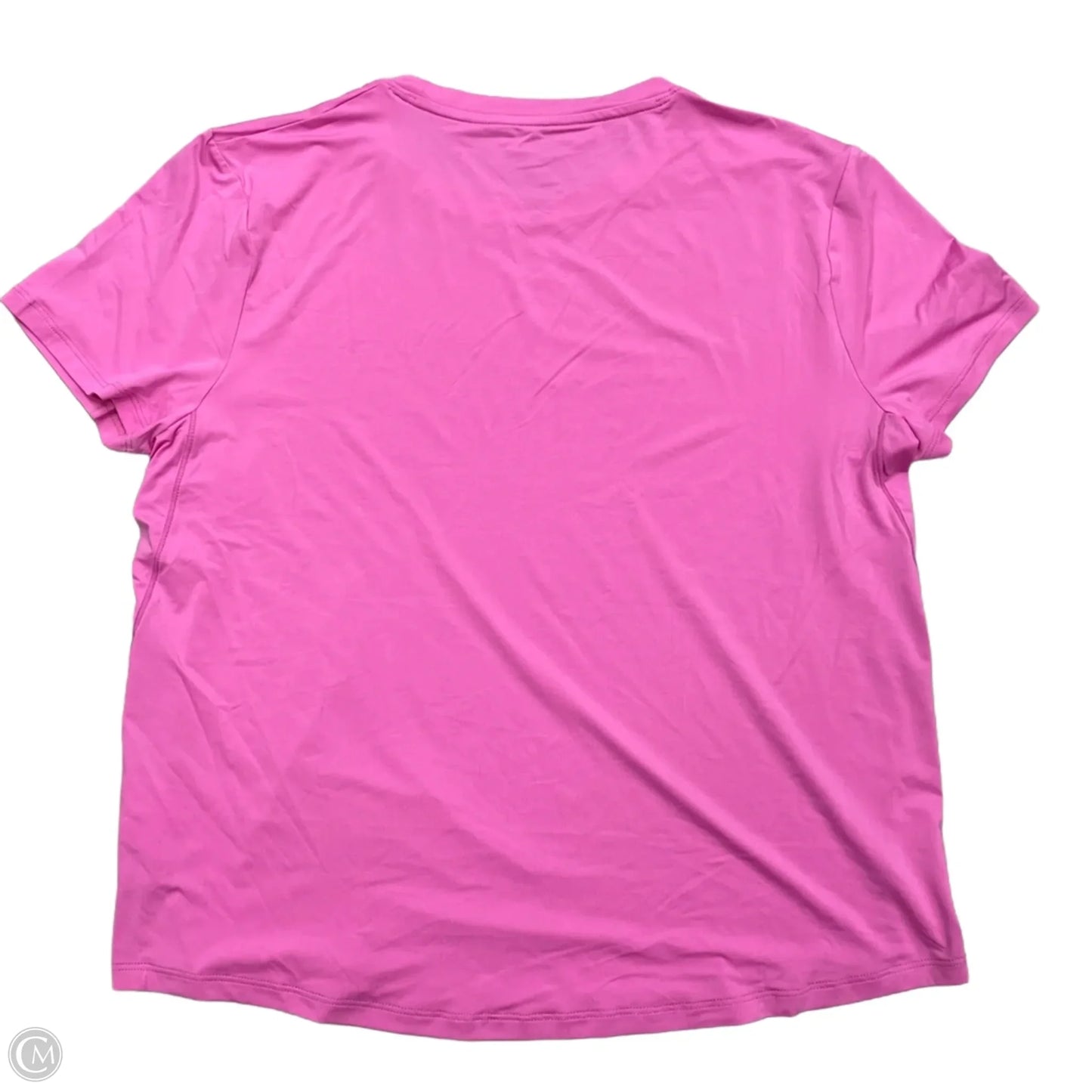 Athletic Top Short Sleeve By Nike Apparel In Pink, Size: M