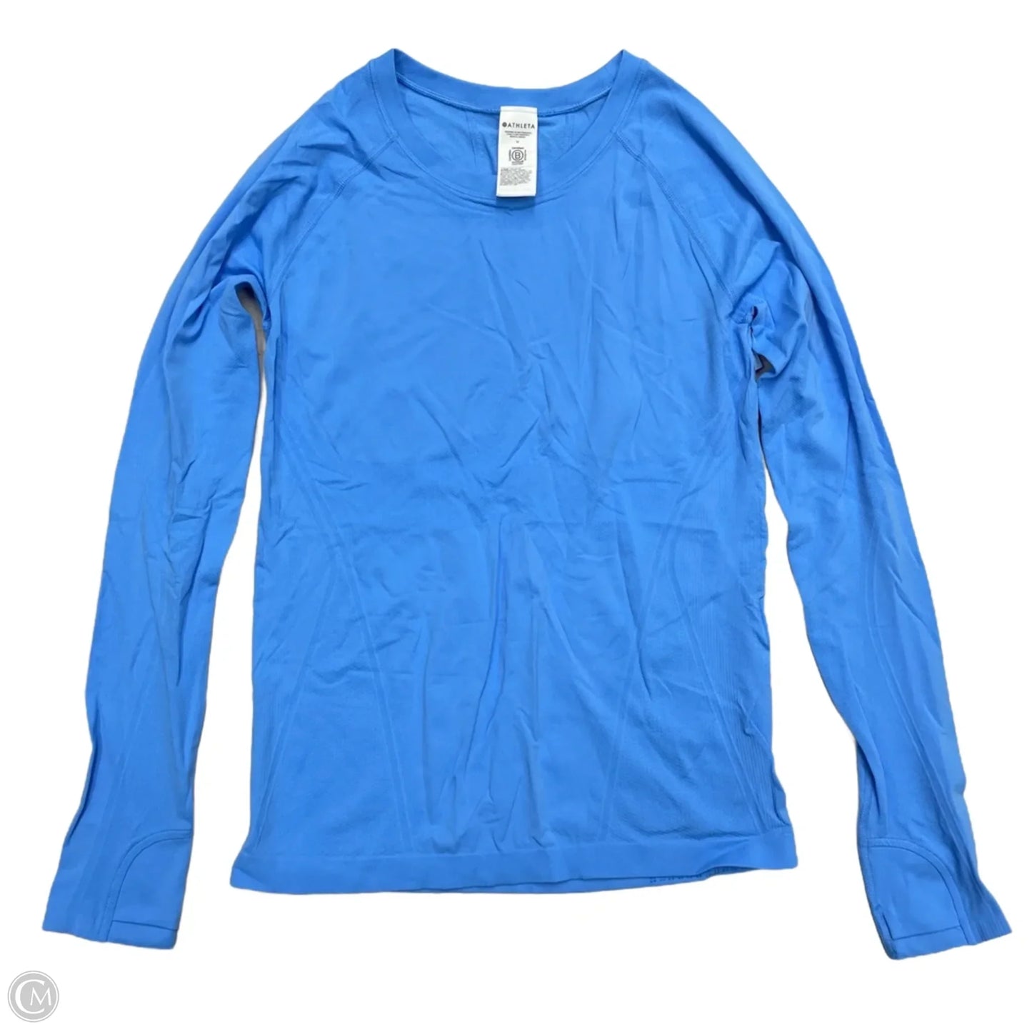Athletic Top Long Sleeve Crewneck By Athleta In Blue, Size: M