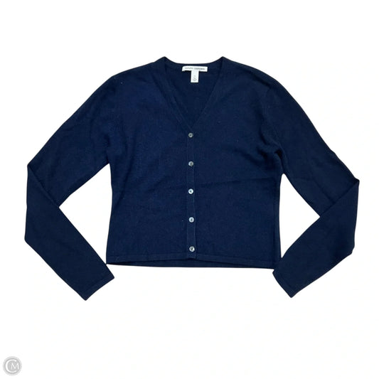 Sweater Cardigan Cashmere By Autumn Cashmere In Navy, Size: M