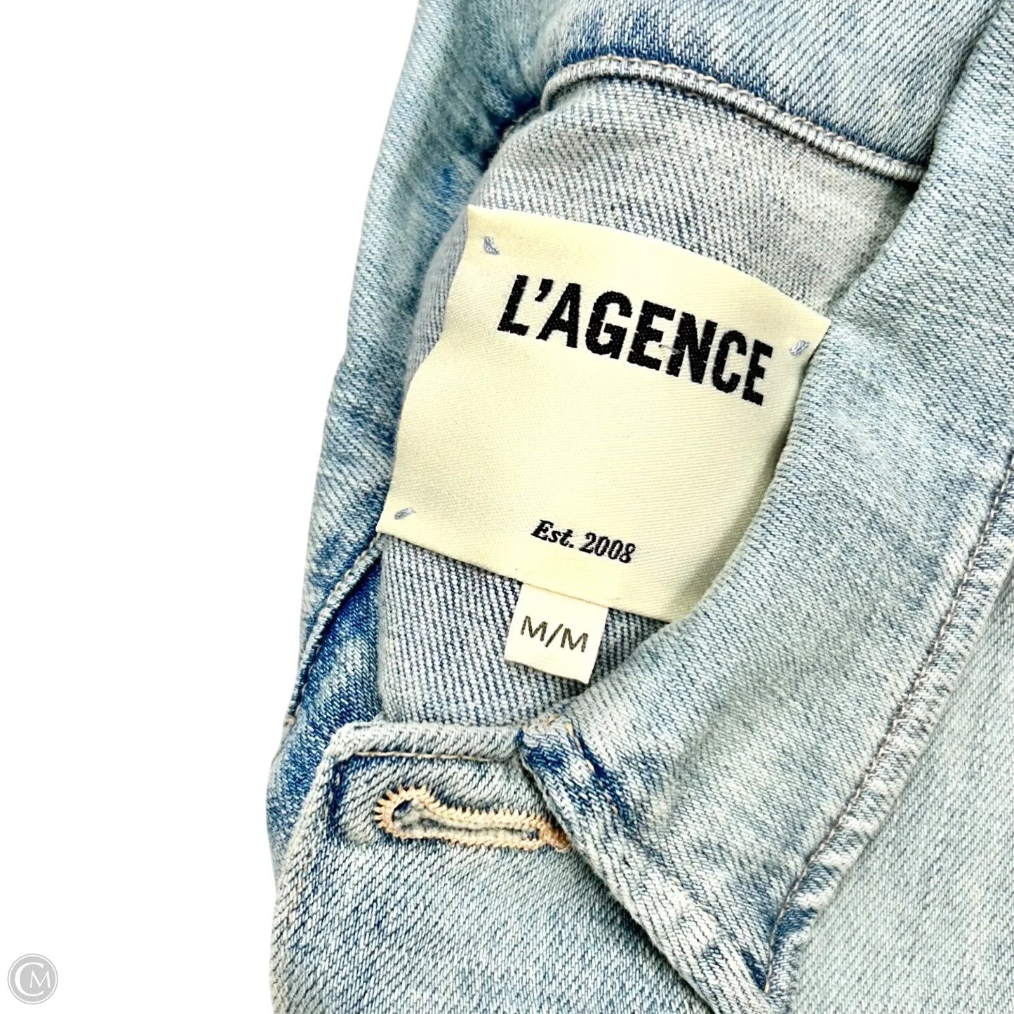 Jacket Denim By L Agence In Blue Denim, Size: M