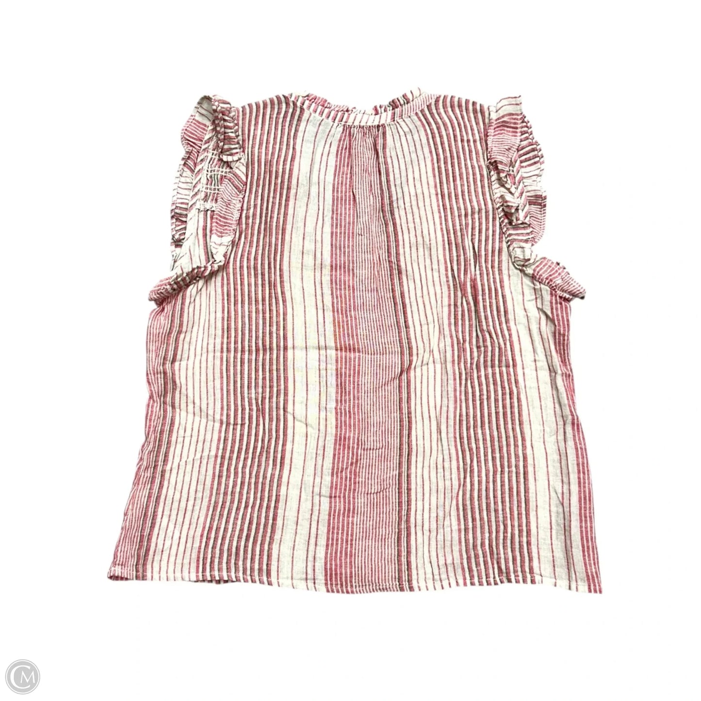 Top Sleeveless By Rails In Cream & Pink, Size: S