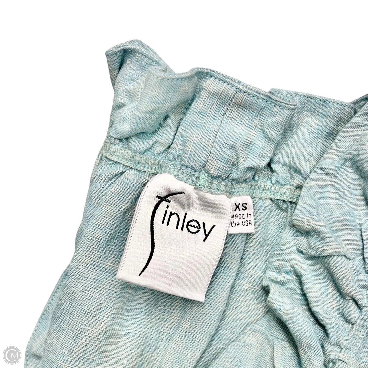 Top Short Sleeve By Finley In Aqua, Size: Xs