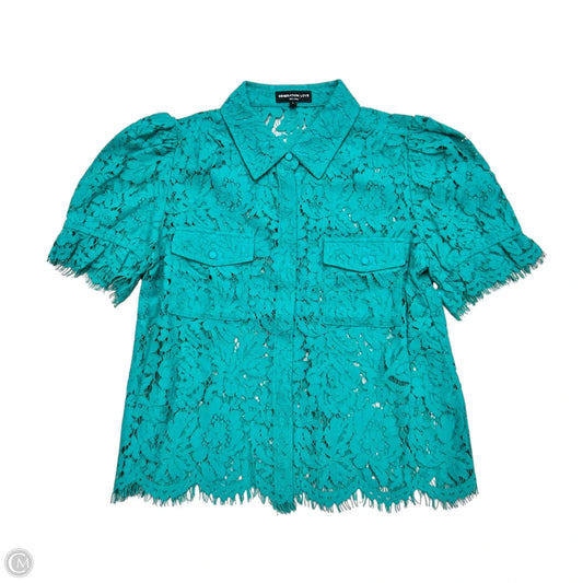 Top Short Sleeve By Generation Love In Teal, Size: S