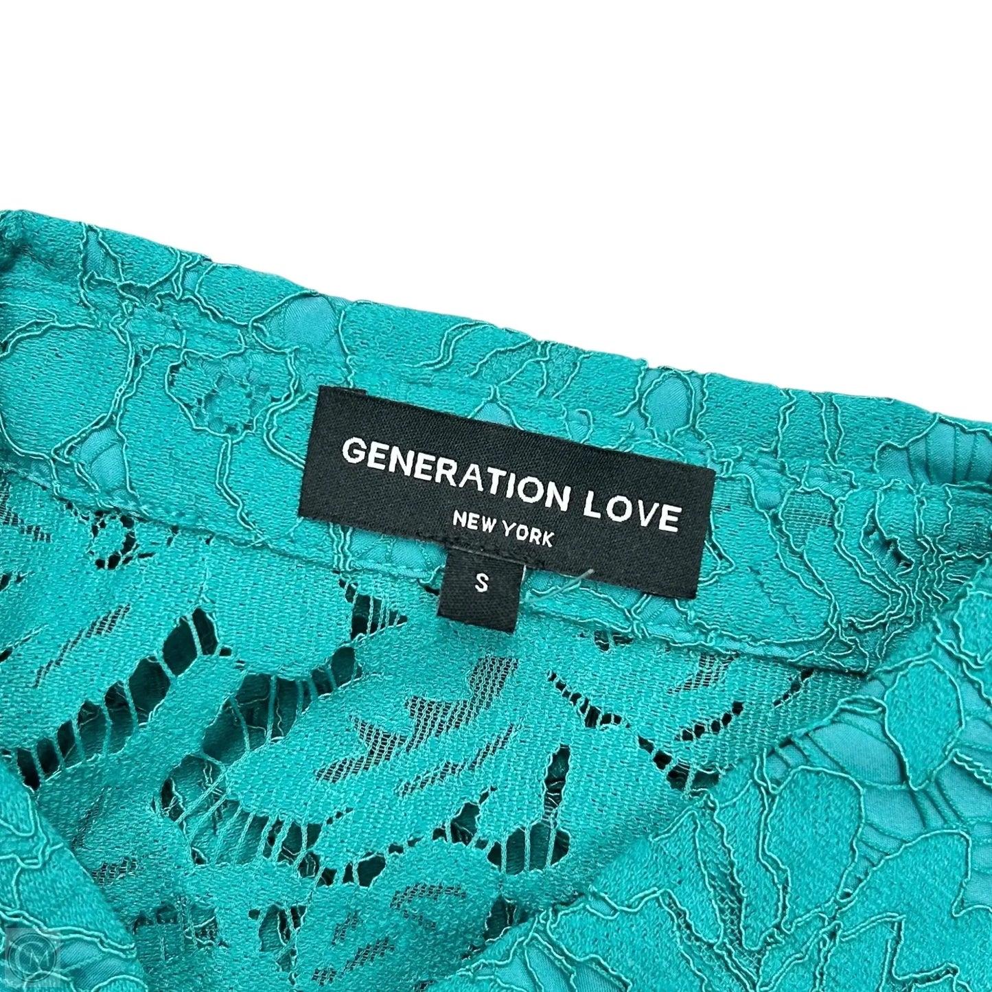 Top Short Sleeve By Generation Love In Teal, Size: S