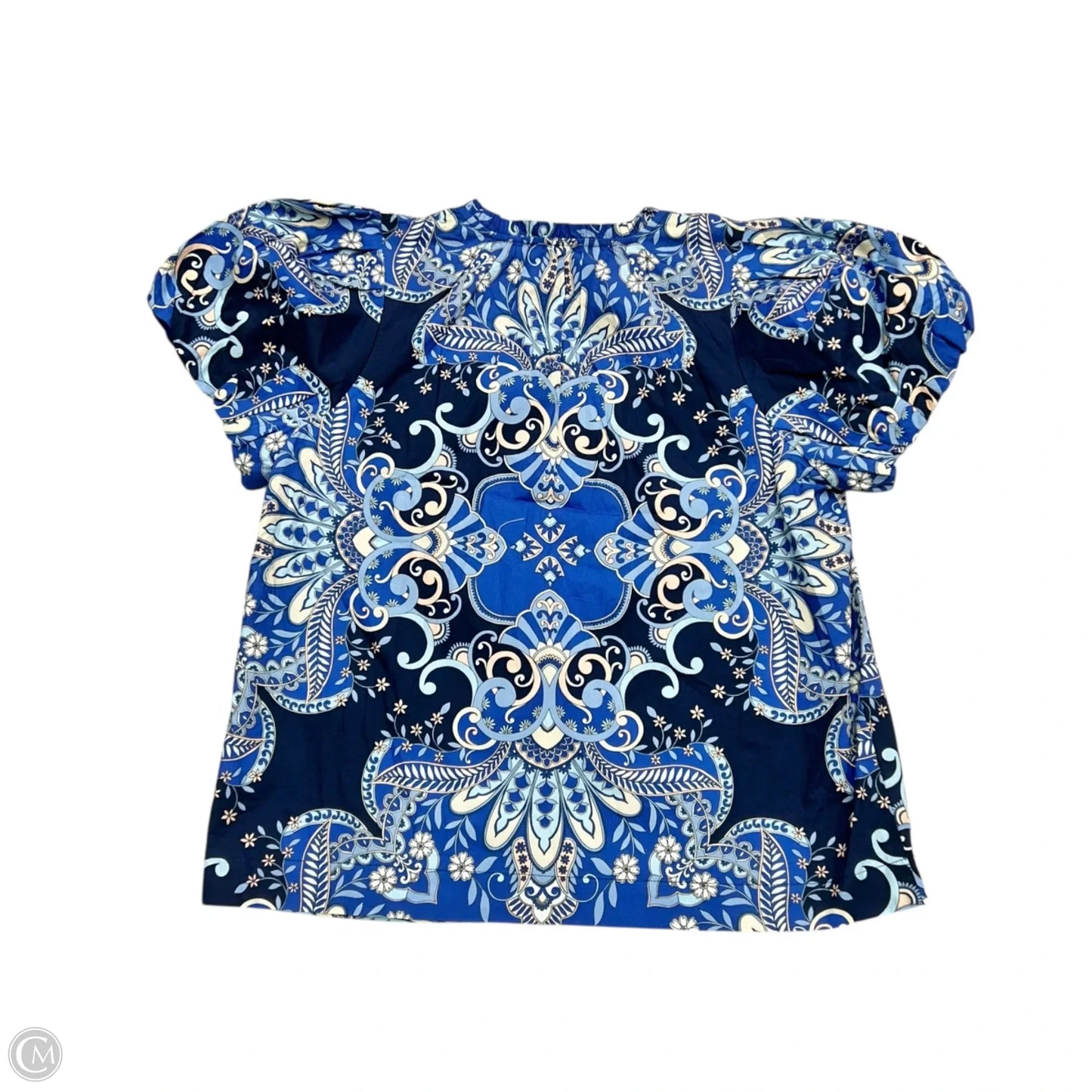 Top Short Sleeve By Love The Label In Blue, Size: S