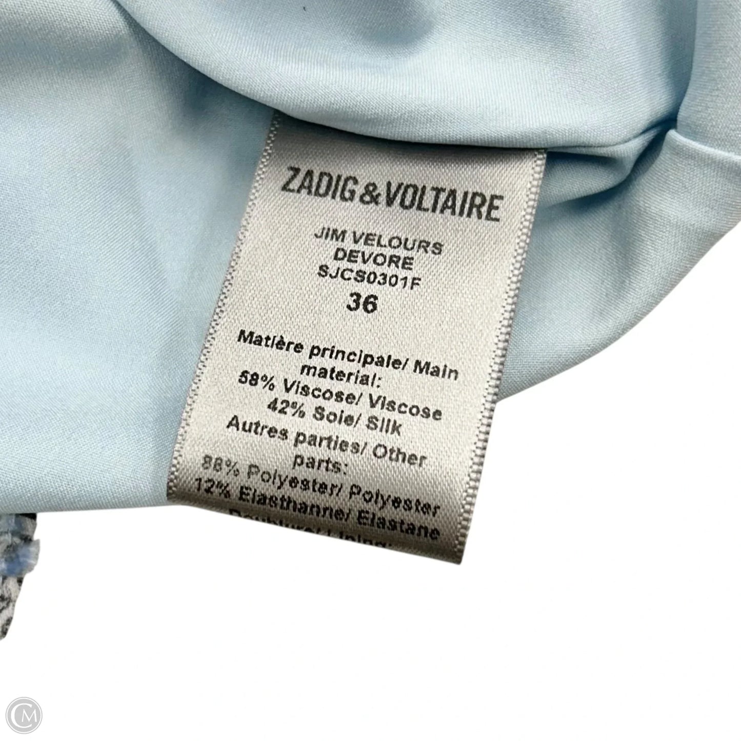 Skirt Mini & Short By Zadig And Voltaire In Black & Blue, Size: S