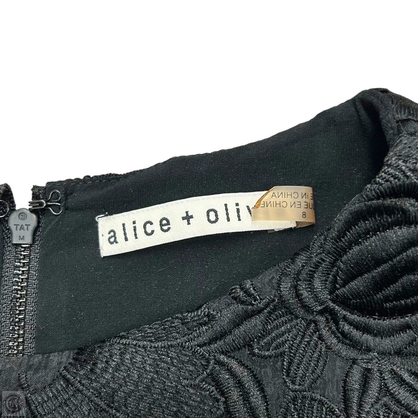 Dress Designer By Alice + Olivia In Black, Size: M