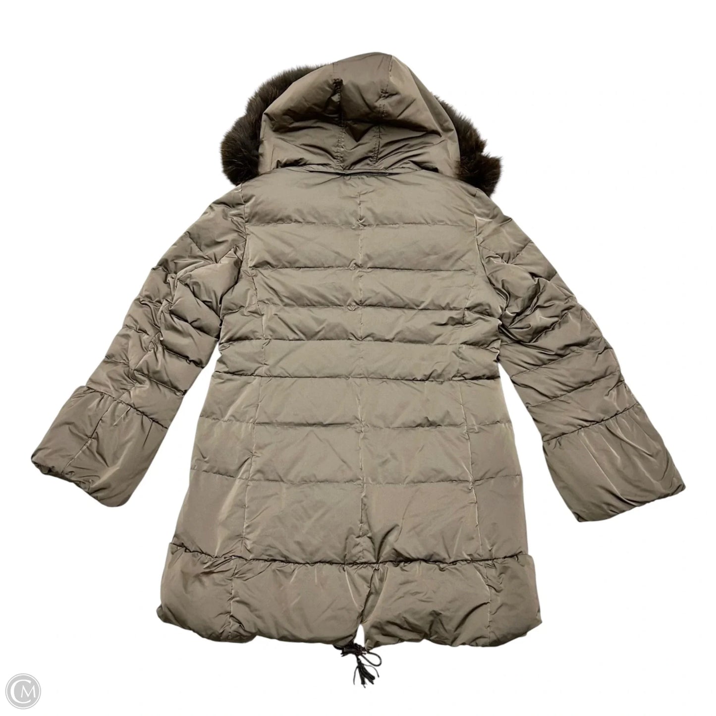 Coat Puffer & Quilted By Bogner In Taupe, Size: L