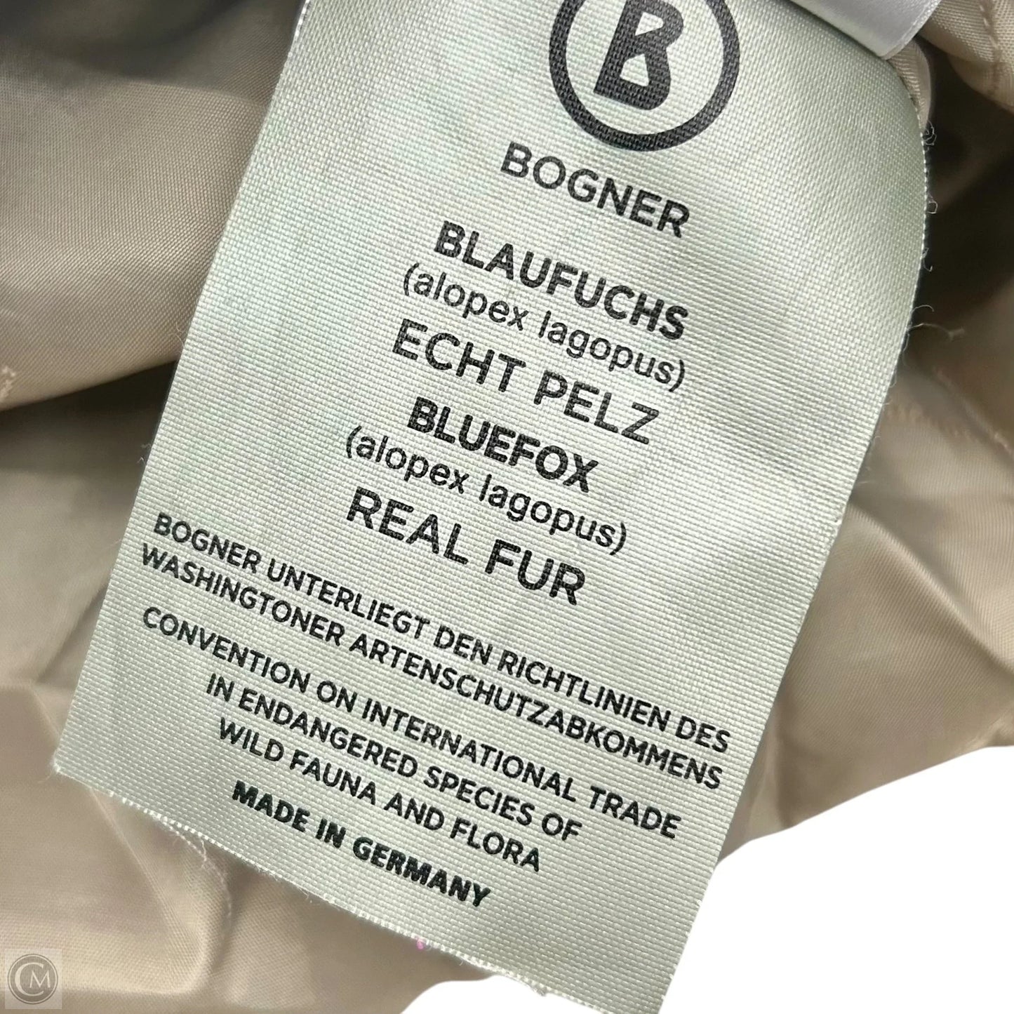 Coat Puffer & Quilted By Bogner In Taupe, Size: L
