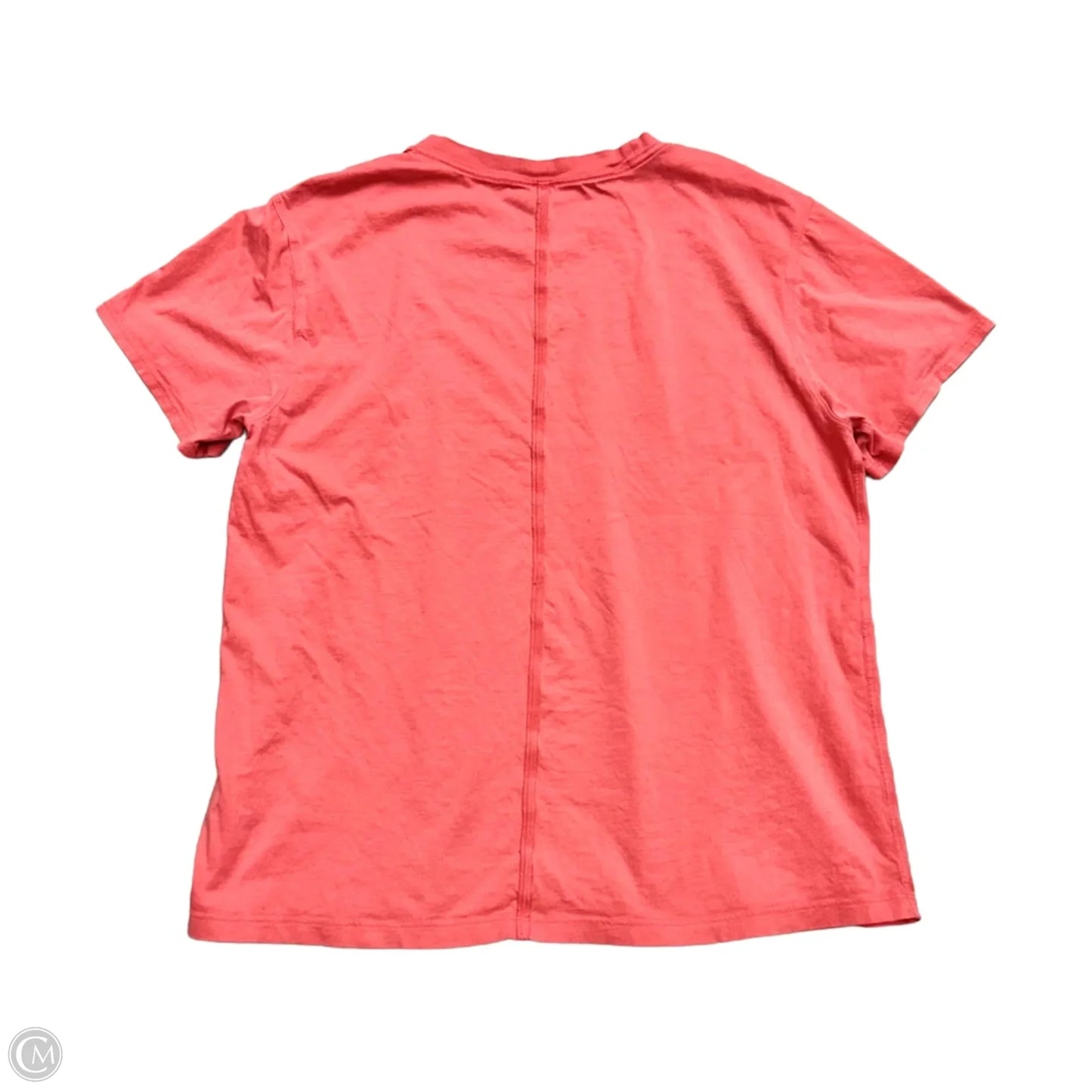 Athletic Top Short Sleeve By Lululemon In Peach, Size: S