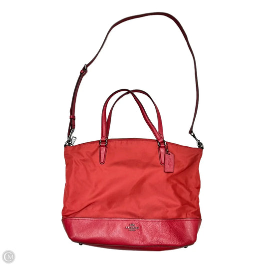 Tote Designer By Coach, Size: Medium