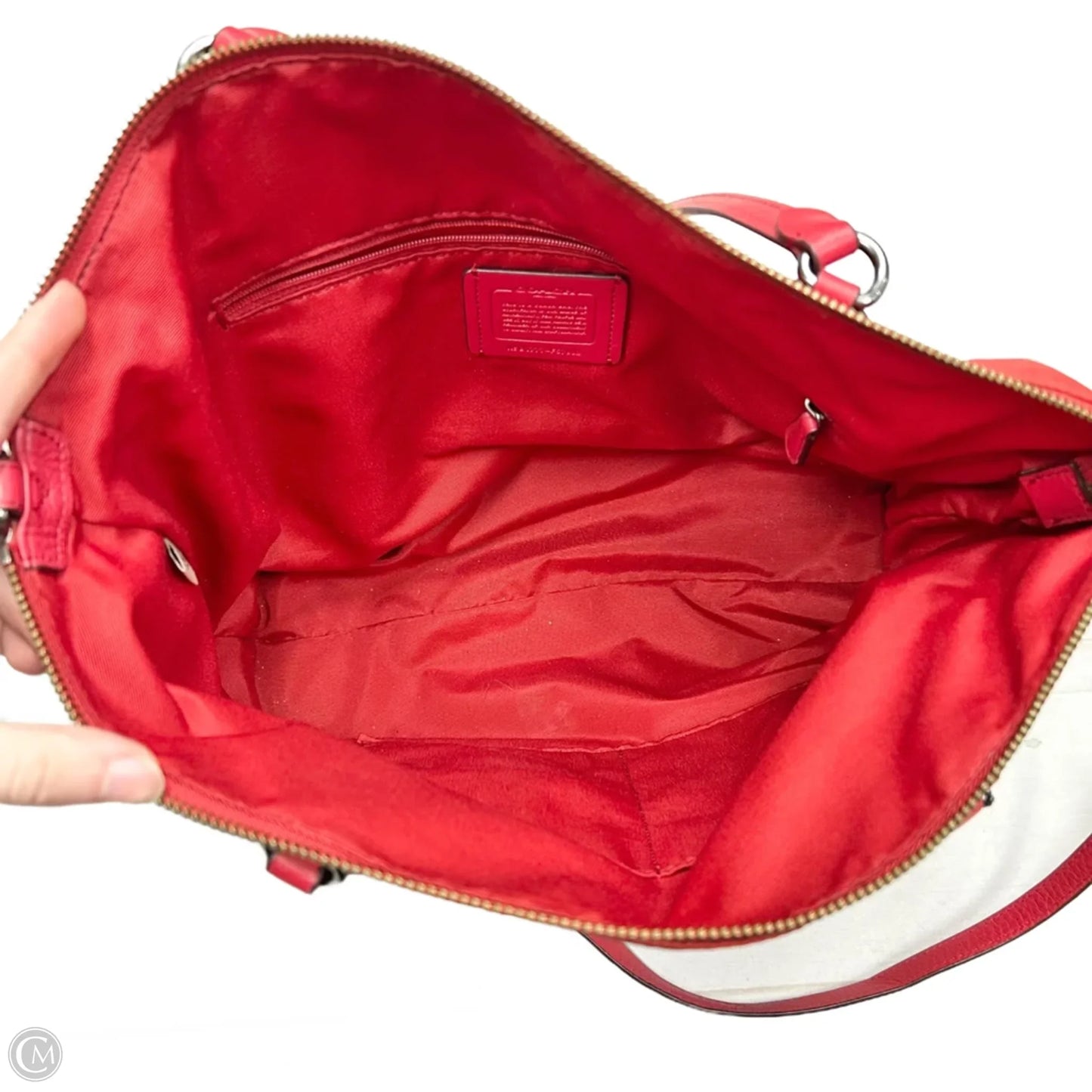 Tote Designer By Coach, Size: Medium