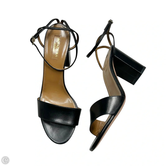 Sandals Designer By Aquazzura In Black, Size: 7.5