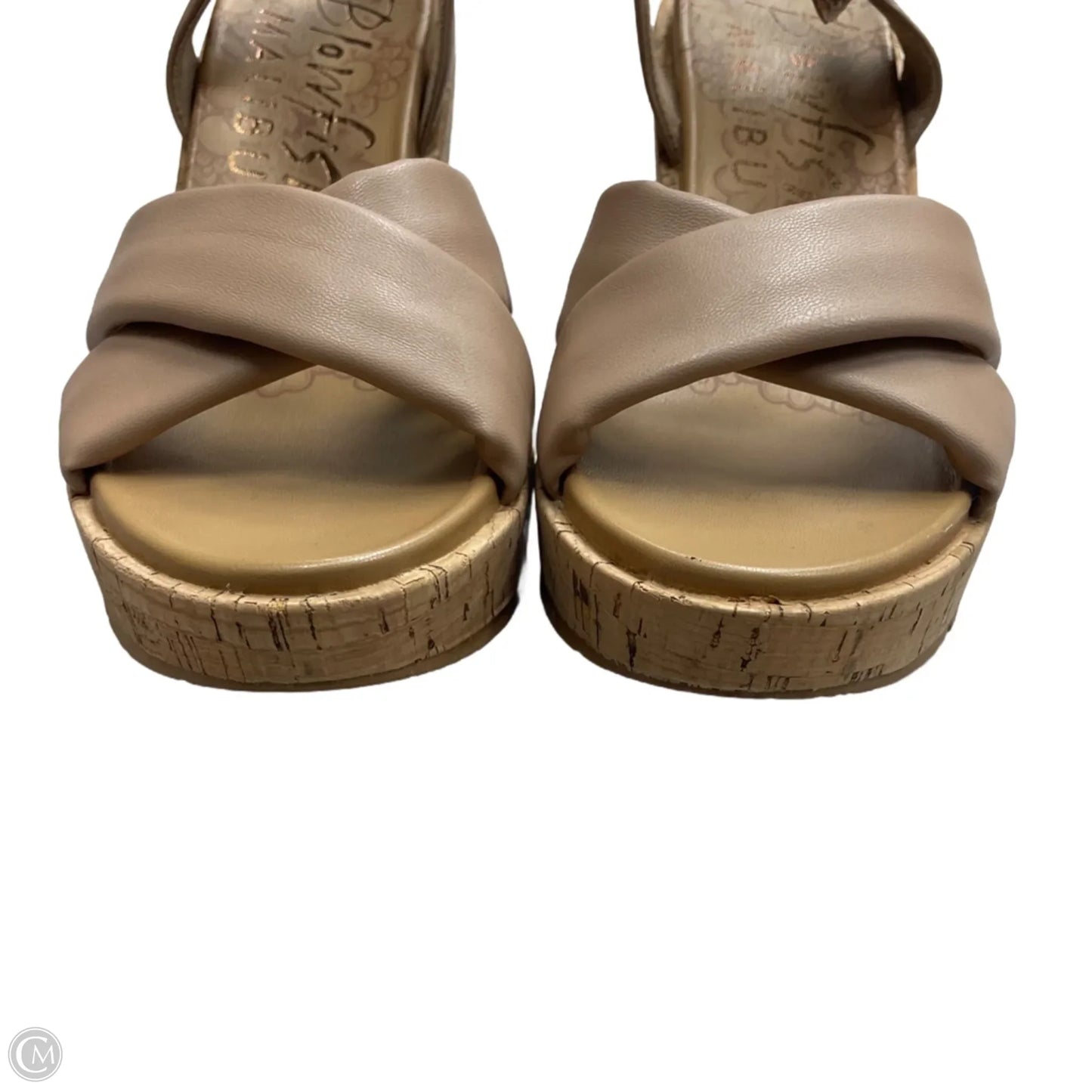 Sandals Heels Wedge By Blowfish In Beige, Size: 7.5
