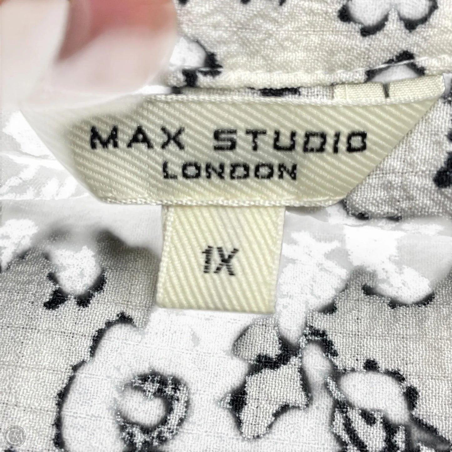 Dress Casual Maxi By Max Studio In Black & White, Size: 1x