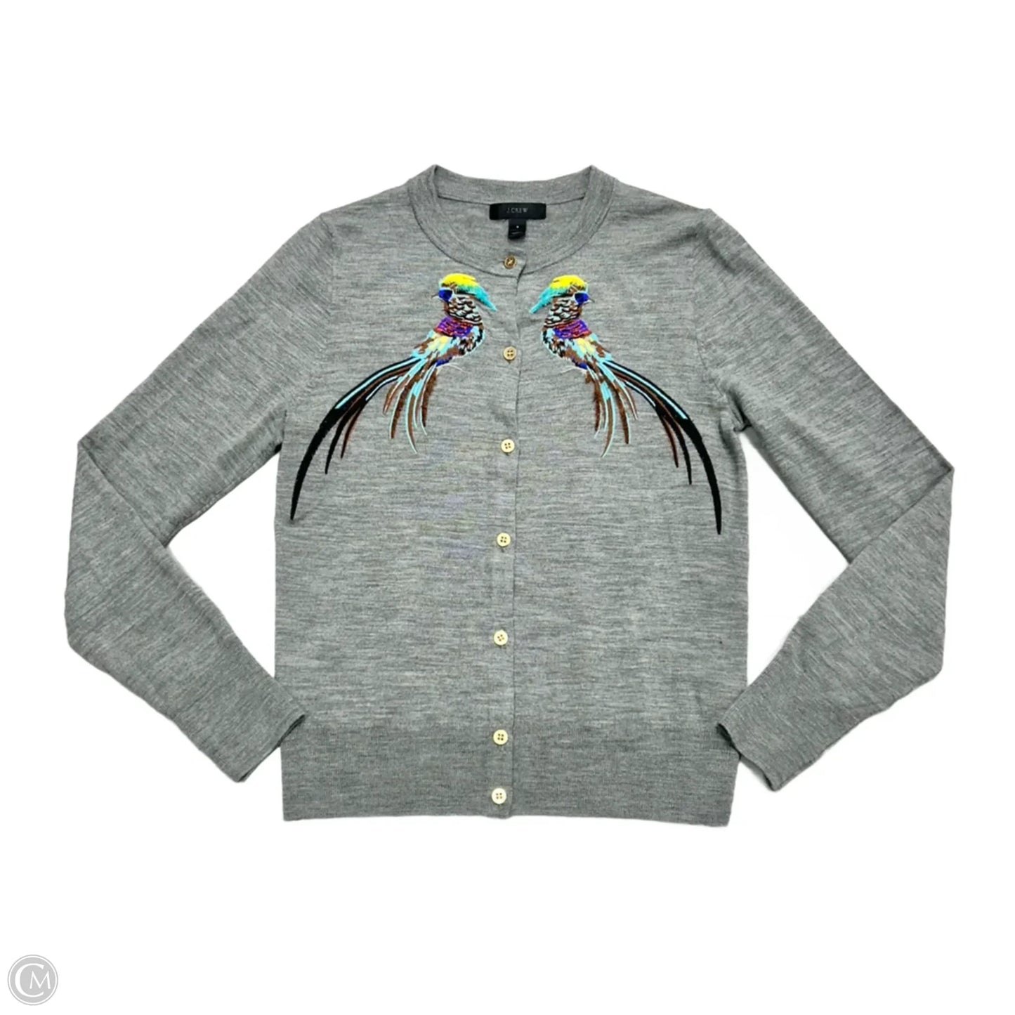 Sweater Cardigan By J. Crew In Grey, Size: S